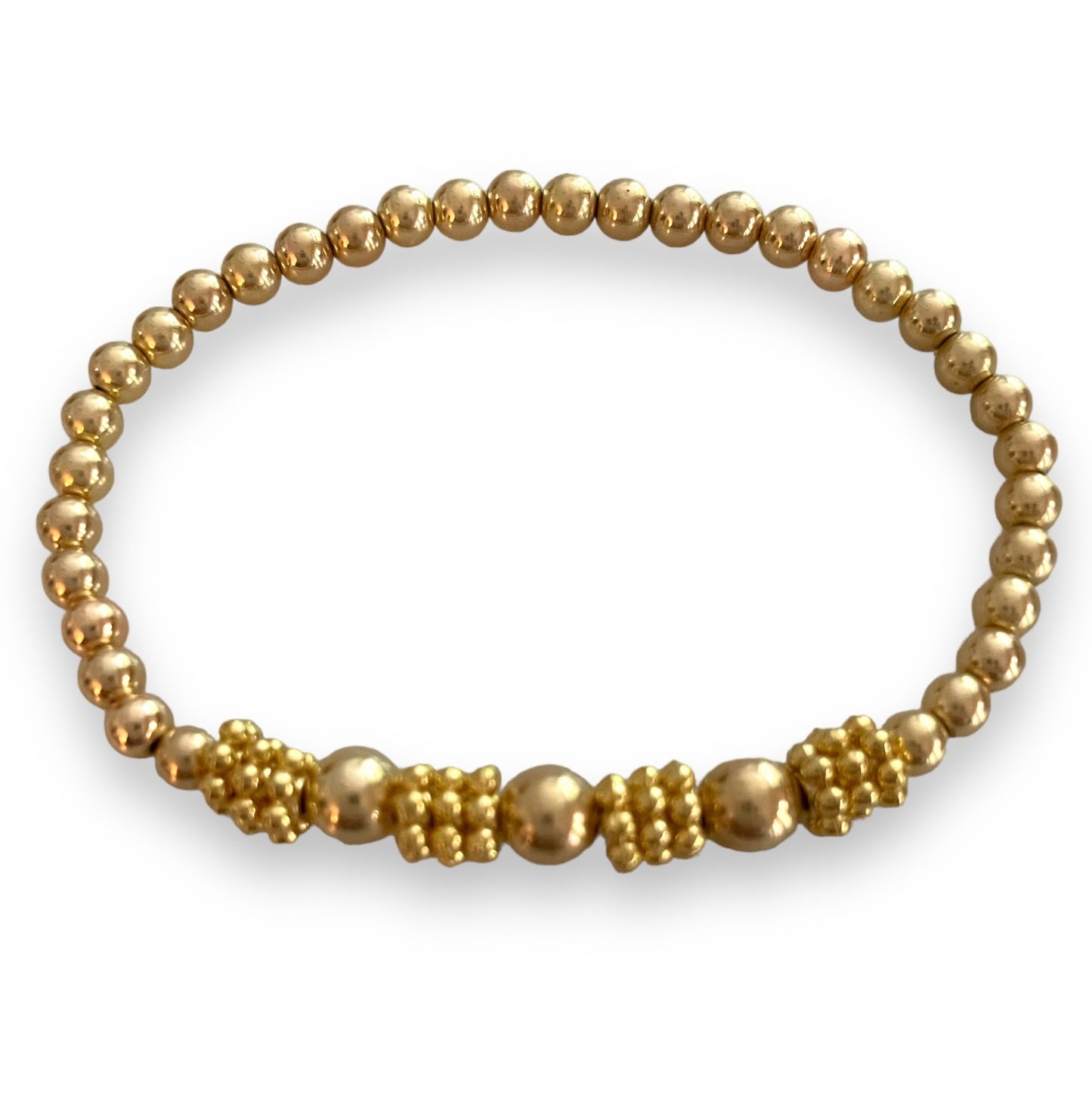 Classic Gold Filled Beaded Bracelet