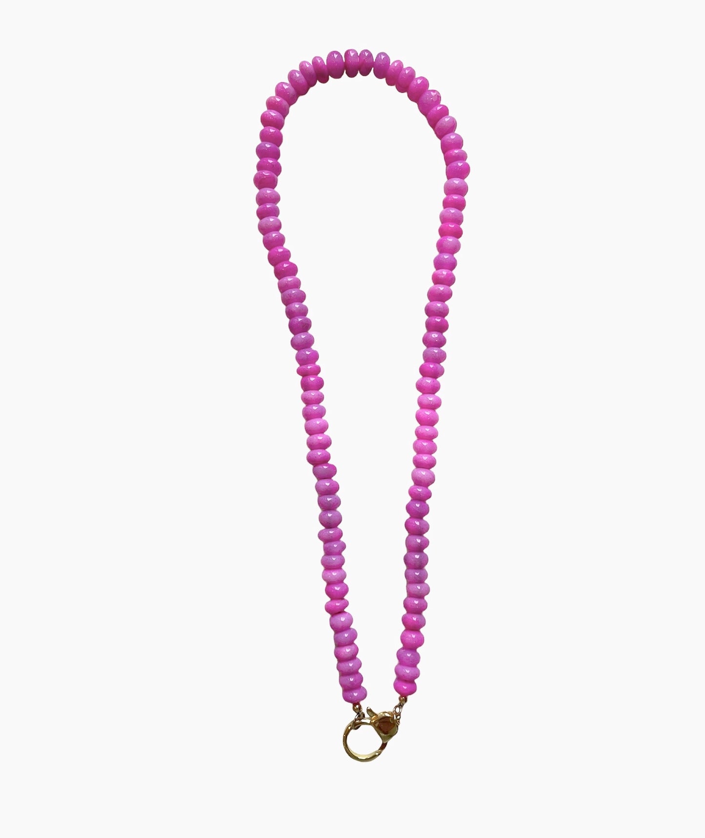 Hot Pink Opal Necklace