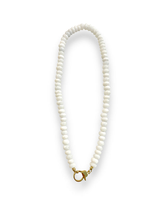 Fresh White Opal Necklace