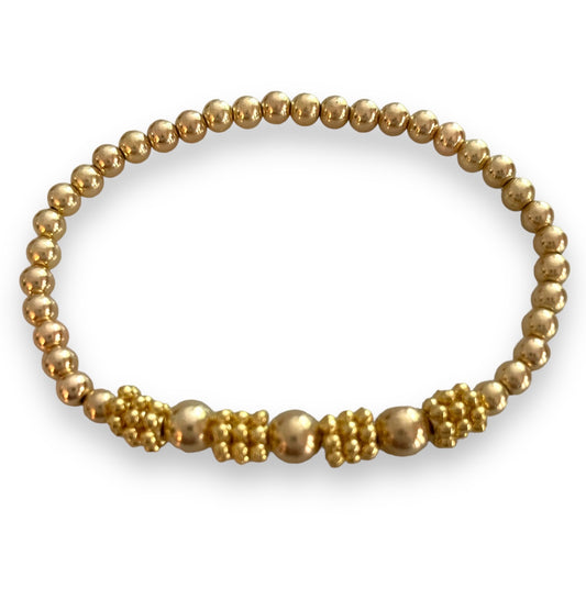 Classic Gold Filled Beaded Bracelet