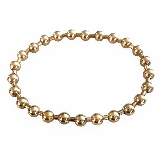 Classic Dot Line Gold Filled Beaded Bracelet