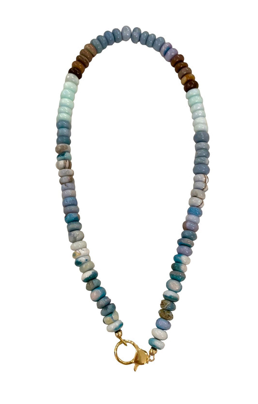 Blues & Brown Opal Necklace