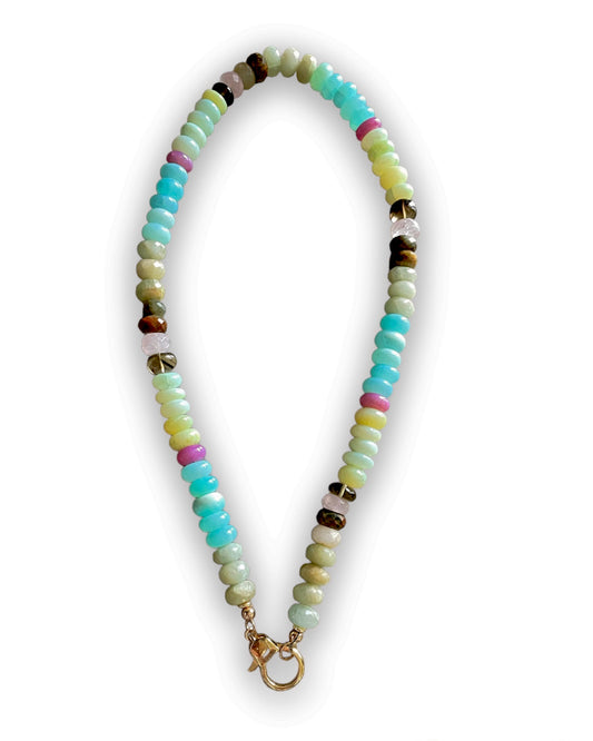 Turquoise Mix Gemstone Necklace